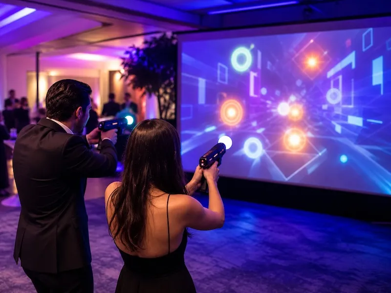 Juego de tiro interactivo para eventos