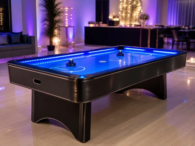 Mesa profesional de air hockey iluminada Mesa profesional de air hockey iluminada